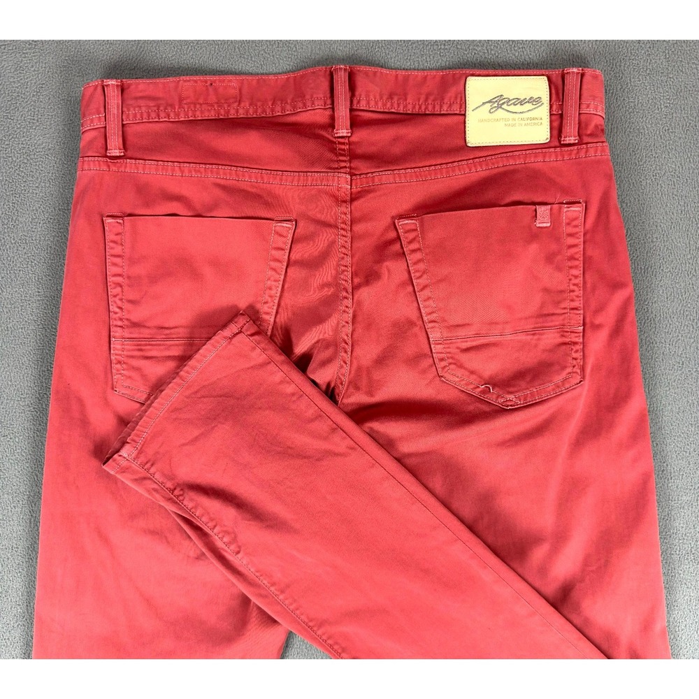 Agave Pants Jeans 34x35 Coral Pink Pragmatist Straight‎ Quiet Luxury Minimalist